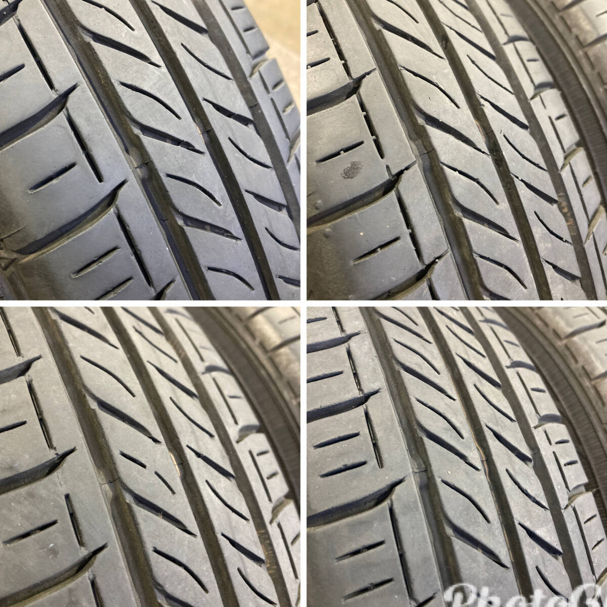 [24T00293A] 145/80R13 ダンロップ エナセーブ EC300 2019年製 夏タイヤ アルト(HA36S) 純正 スチールホイール 13×4B+40 13インチ 4本_画像8