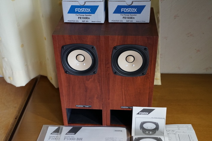 Fostex P1000-BK FE103En バックロードホ－ン_画像2