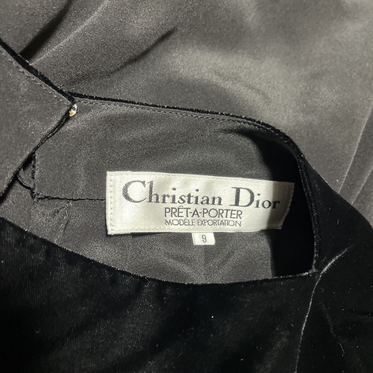 Christian Dior クリスチャンディオール シルク100% 長袖シャツ ブラウス 9 M_画像6