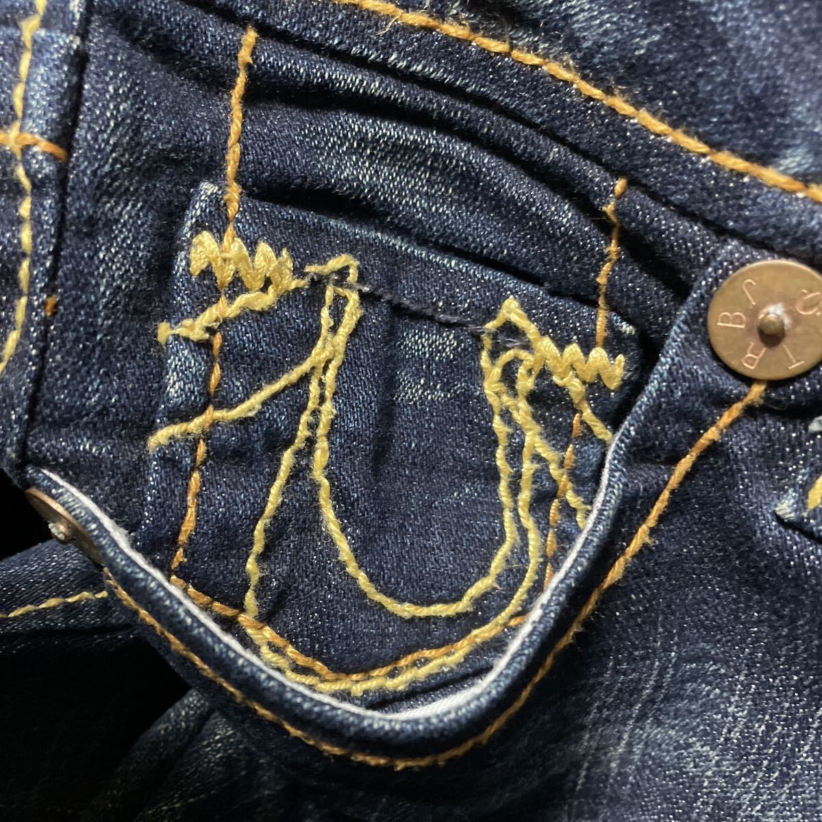 TRUE RELIGION トゥルーレリジョン フレアデニムパンツ 26 M ジーンズ ステッチ刺繍 ブーツカット_画像8