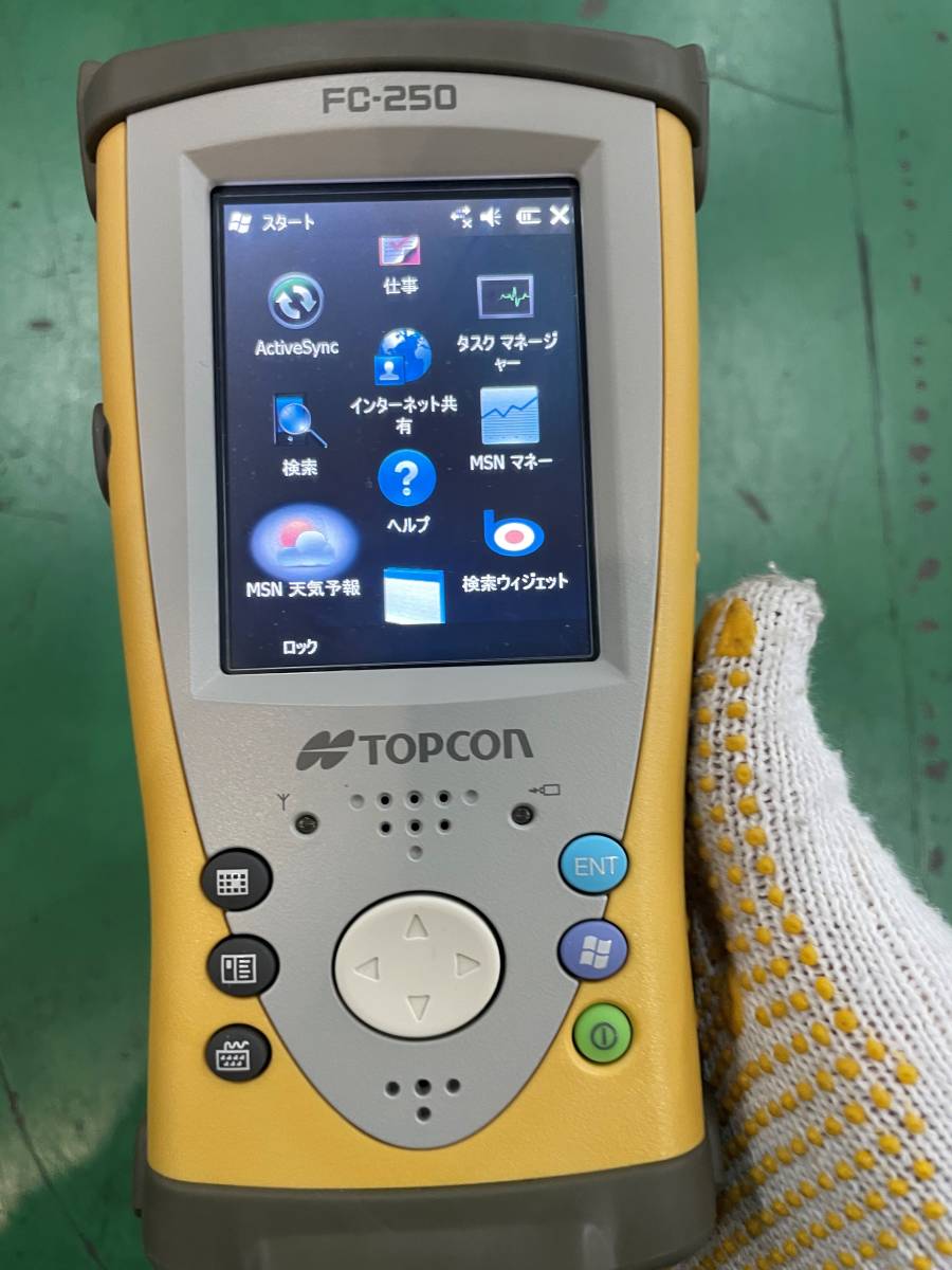 【埼玉発/第19弾】一式 TOPCON　PS-105A　FC-250　RC-5　プリズムユニット×２　三脚×３　トータルステーション　測量　トプコン 自動追尾_FC-250