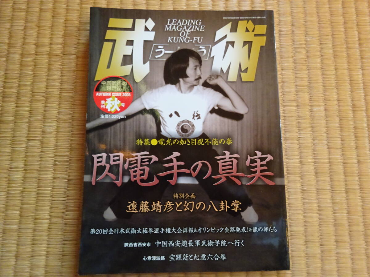 武術 うーしゅう 2003年 季刊秋号 中国武術 閃電手の真実 八極拳 蘇昱彰 八卦掌 表演武術 武徳 武当剣 伝統拳術の画像1