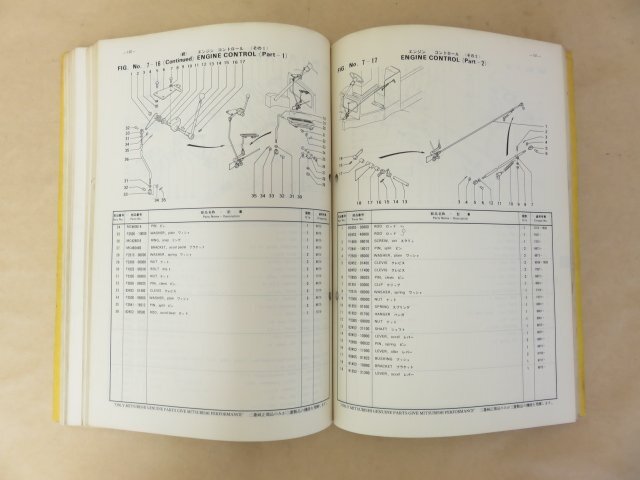 部品カタログ 三菱モータグレーダ MG3-H パーツカタログ 1980年の画像4