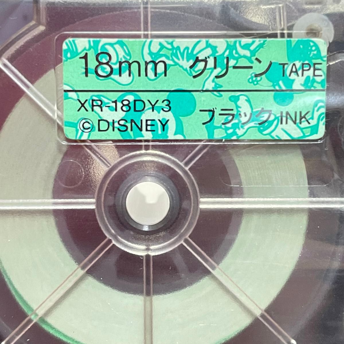 CASIO カシオ　ネームランド　テープ　18mm 未開封　ミッキー　グリーン　廃盤品　長期保管品　レア