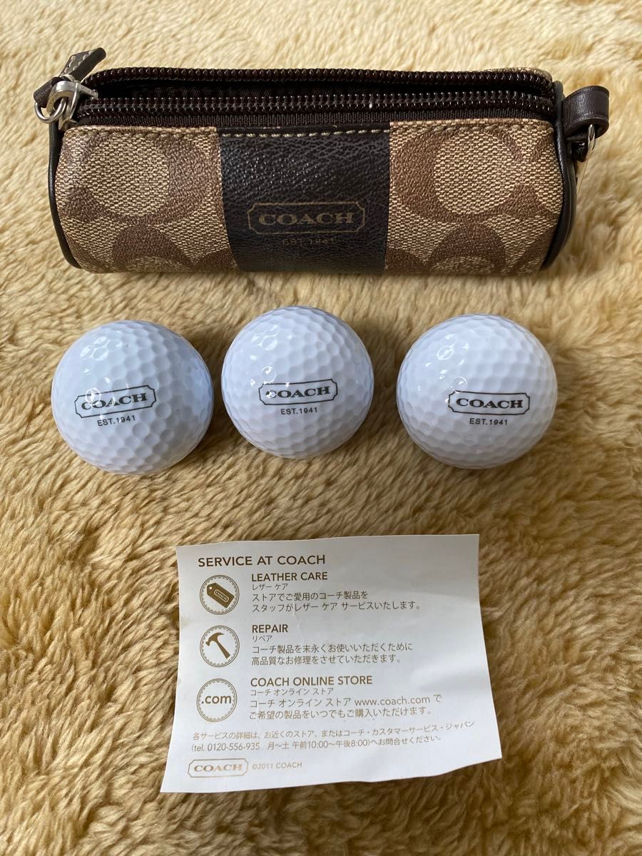 シグネチャー　コーチ　COACH ゴルフ　ゴルフボール　ボールケース　ポーチ　ティー　グリーンフォーク　マーカー COACH