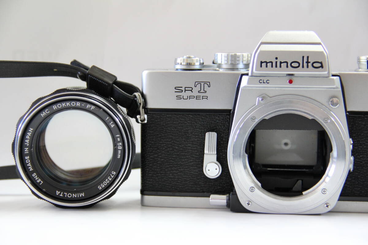 ミノルタ　一眼レフカメラ　SRT SUPER 58mm と 135mm レンズ付き　ジャンク品_画像5