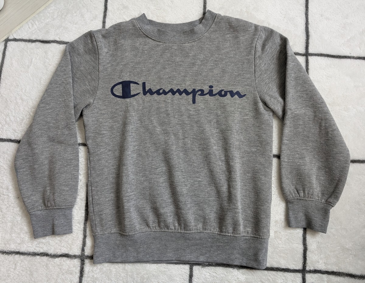 Champion チャンピオン★キッズ　トレーナー　裏起毛　140 グレー_画像1