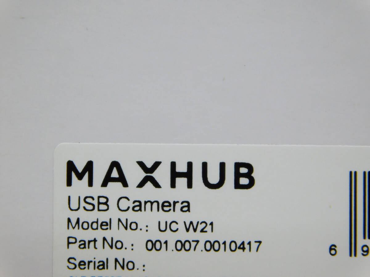 新品 未開封 MAX HUB/ナイスモバイル 4K 画角120度 マイク内蔵 会議用 USB2.0 Web カメラ WebCam Pro UC W21_画像4