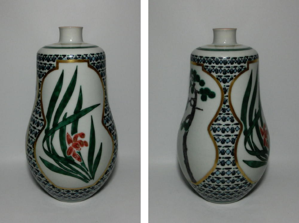 [ подлинный произведение гарантия ] глициния . более того line * мелкий рисунок . сосна бамбук орхидея * ваза 