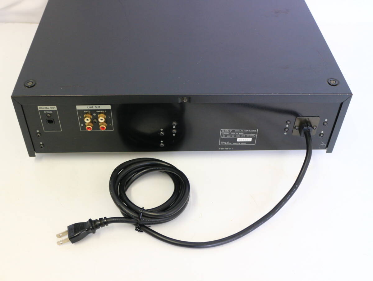 SONY ソニー CDP-X333ES CDプレーヤー CDプレイヤー 音響機器 オーディオの画像5