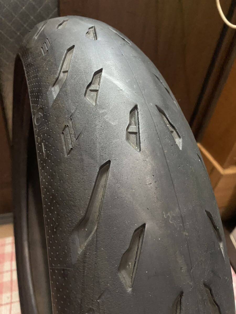 中古MCタイヤ MICHELIN 2CT power5 120/70ZR17 ミシュラン パワー5 120 70 17 1419 K4646_画像3