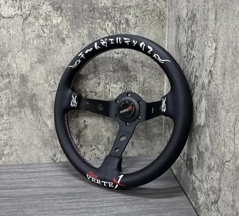 [ free shipping ] synthetic leather steering wheel VERTEX tuning sport wheel,320mm