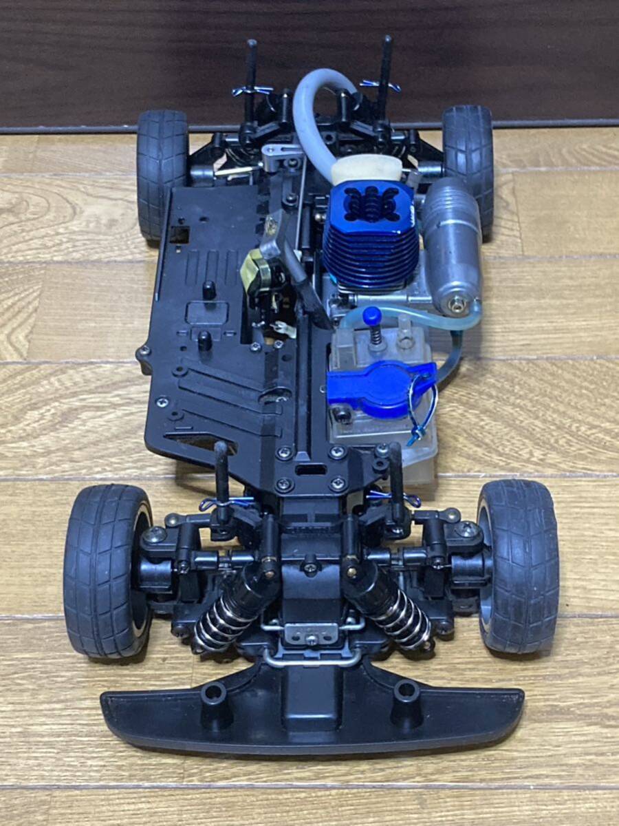 【中古ジャンク】1/10 GPツーリング タミヤ TG10-Mk.1 FS-12SWエンジン 2スピード等OP装着 エンジンカー ラジコン_画像2