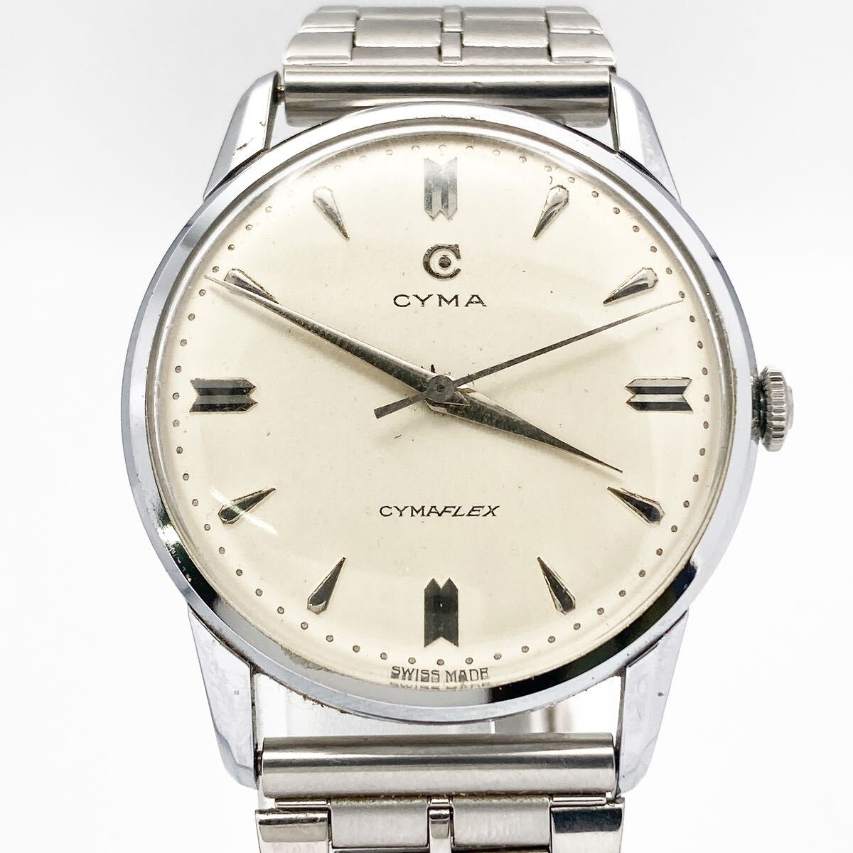 稼働品 CYMA CYMAFLEX シーマ シーマフレックス 手巻き メンズ 腕時計 アンティーク alp古0227(シーマ)|売買されたオークション情報、Yahoo!オークション(旧ヤフオク!) の商品情報をアーカイブ公開 - オークファン(aucfan.com)