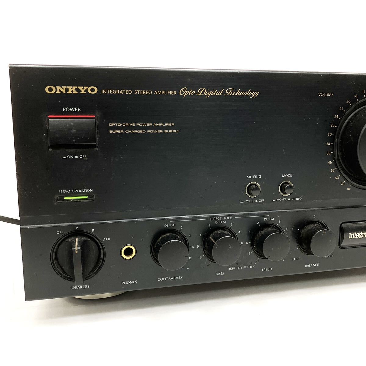 ONKYO オンキョー Integra A-817XD インテグラ ステレオアンプ オーディオ 音響機器 通電確認済 alp古0304_画像2