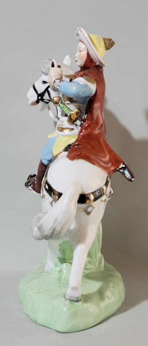 古美術柳　時代唐物 彩色 平陽公主騎馬像「中国製造　made in china」　　_画像4