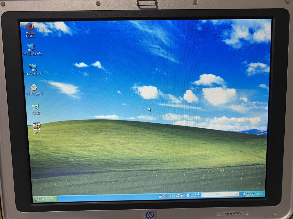 中古良品 HP compaq nx9100 ノートパソコン 動作確認&オーバーホール済 Windows XP Professional搭載 JBL Proスピーカー&Northwood Pen4_色ムラ、黄ばみ等は見受けられず良好です。
