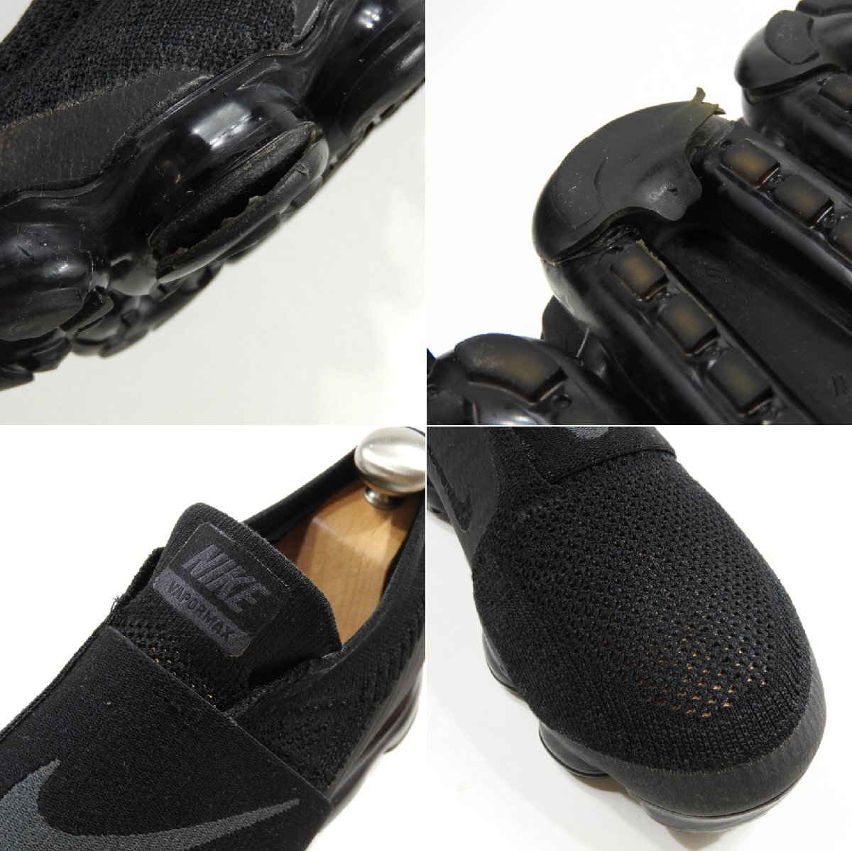 NIKE ナイキ AH3397-004 AIR VAPORMAX FLYKNIT MOC TRIPLE NOIR size 10.5 #17872 エア ヴェイパーマックス シューズ スニーカー_画像6