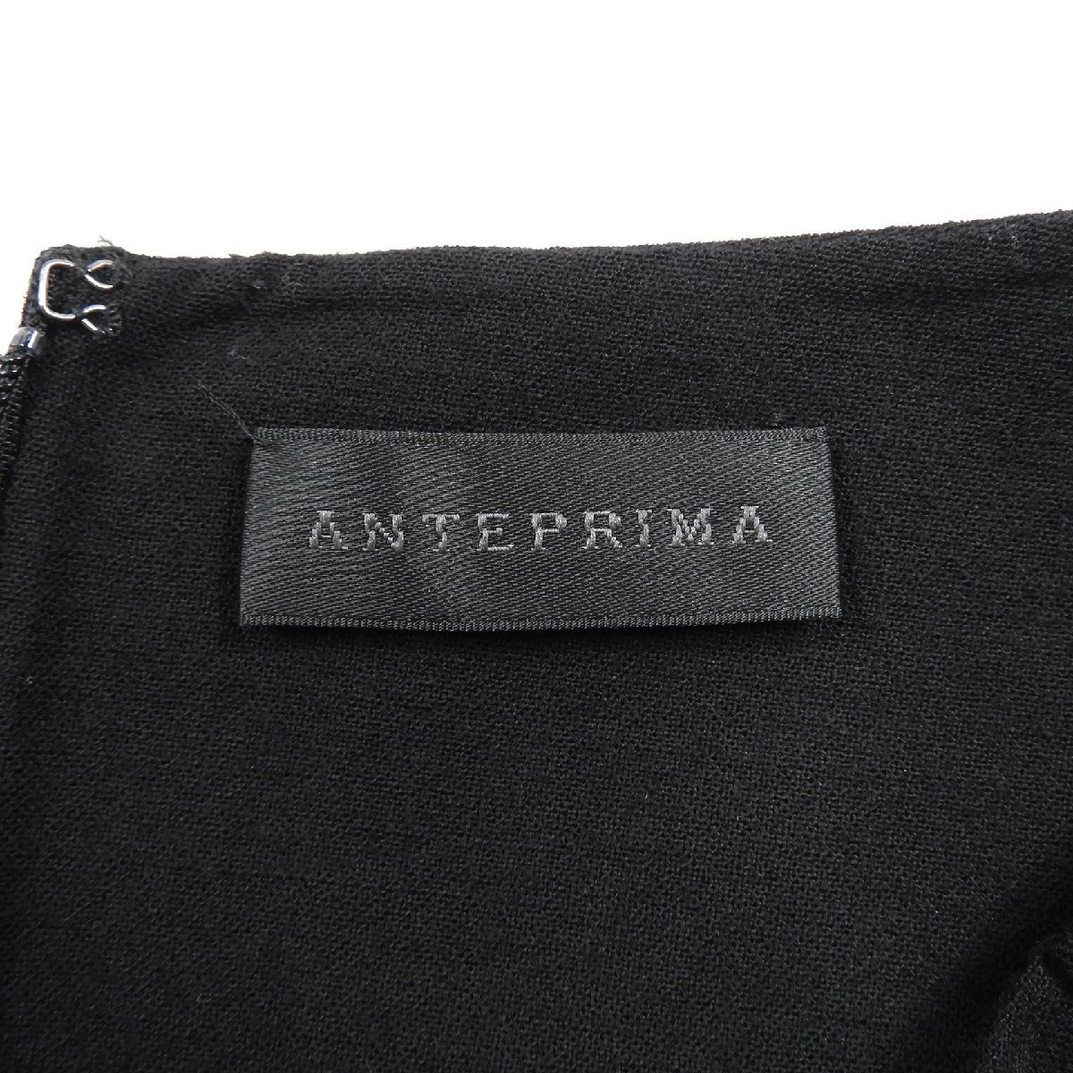 ANTEPRIMA アンテプリマ ウール ノースリーブ ワンピース ブラック size 38 #17046 レディース ワンピ ドレス きれいめ_画像3