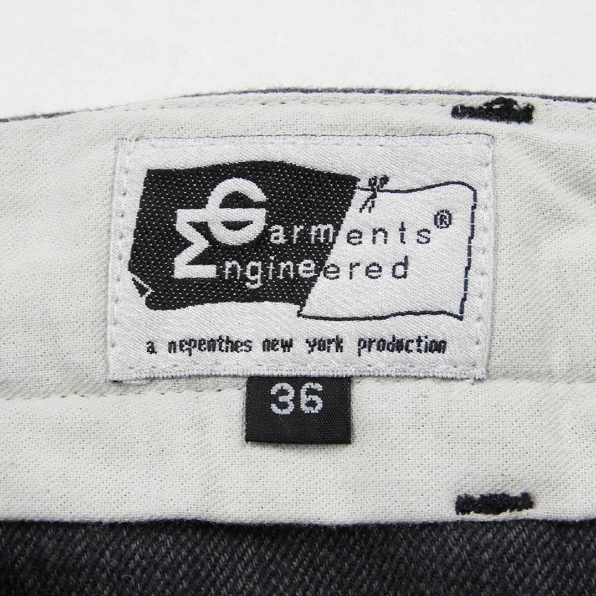 ENGINEERED GARMENTS エンジニアードガーメンツ ベイカーパンツ ブラック size 36 #17294 アメカジ エンジニアドガーメンツ_画像3