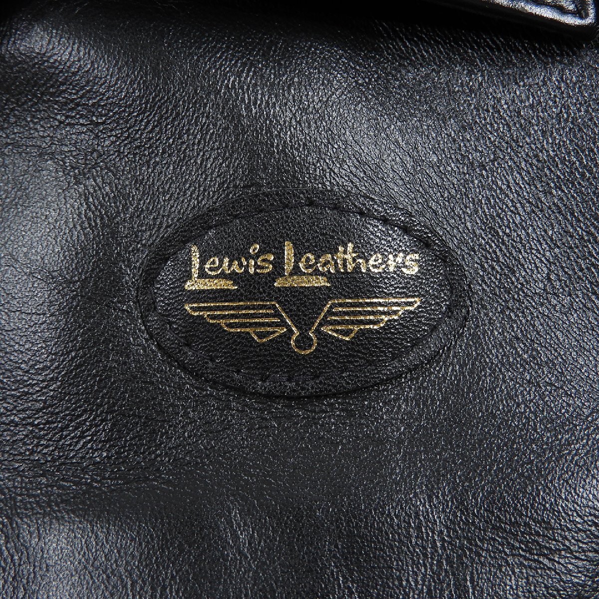 Lewis Leathers ルイスレザーズ DOMINATOR ドミネーター ホースハイド Size 34 #17401 アメカジ ライダース シングルの画像3