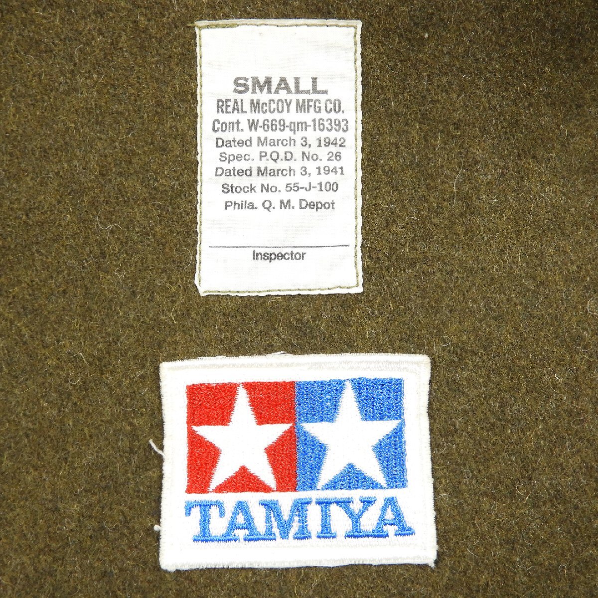 リアルマッコイズ × タミヤ模型 コラボ タンカースジャケット size S #17560 TAMIYA The REAL McCOY'S ミリタリー ワッペン_画像3