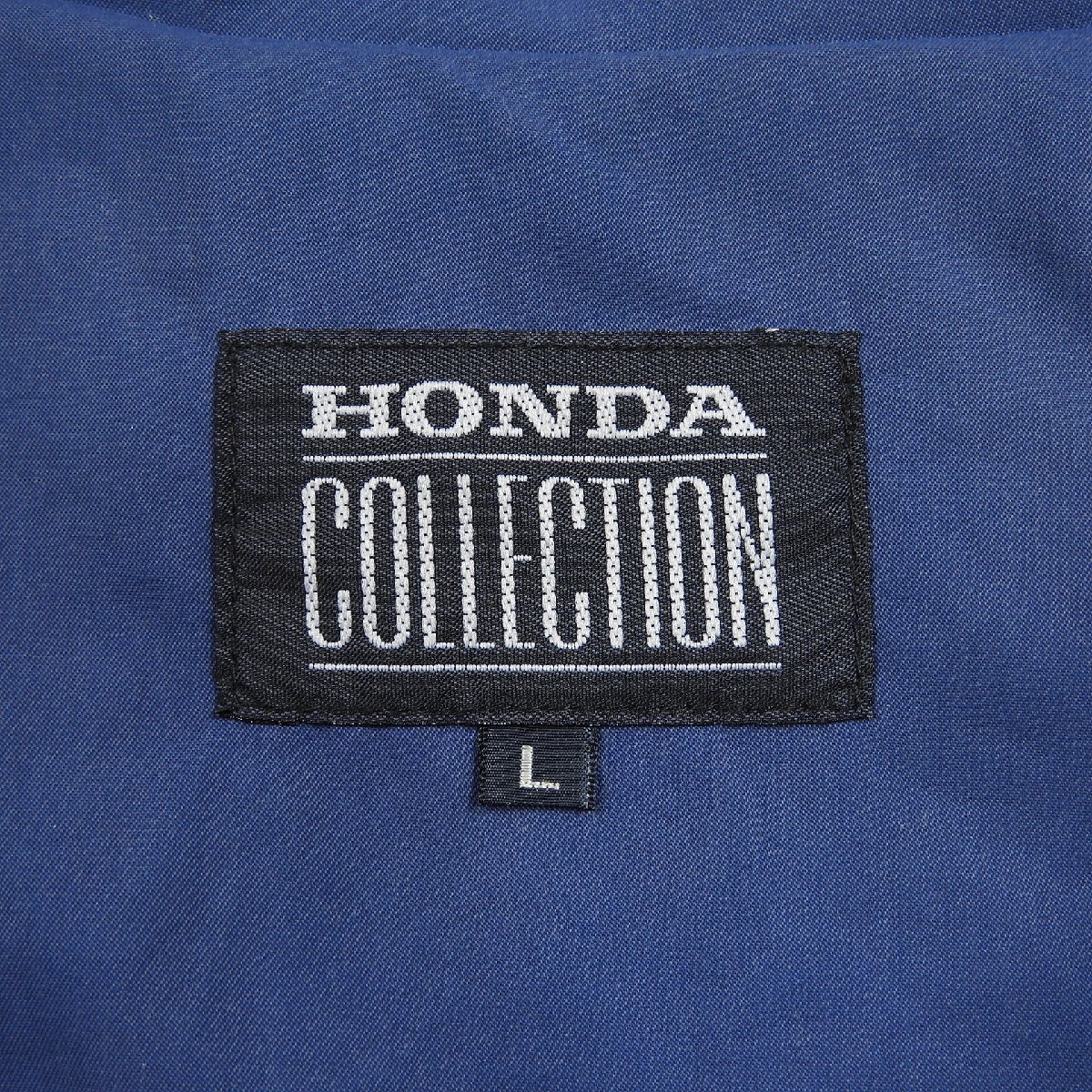 HONDA COLLECTION ホンダ ナイロンジャケット ネイビー size L #17999 オールド アメカジ ブルゾン 刺繍_画像3