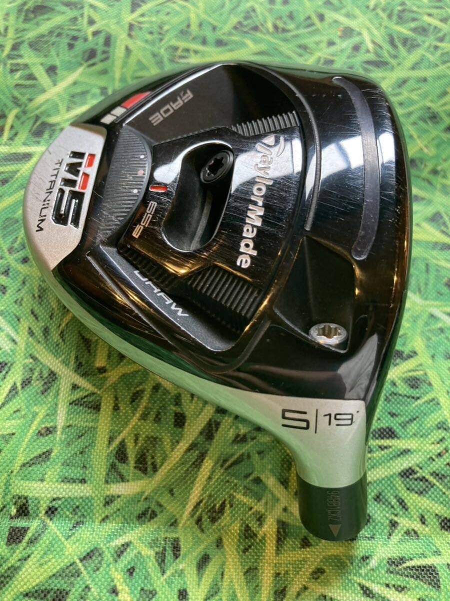 ☆送料無料☆TaylorMade(テーラーメイド)M5 5W ヘッド・カバー☆ロフト：19°☆シムステルス☆Qi10SIM2SIMGLOIREM6M5M4M3M2M1☆_画像3