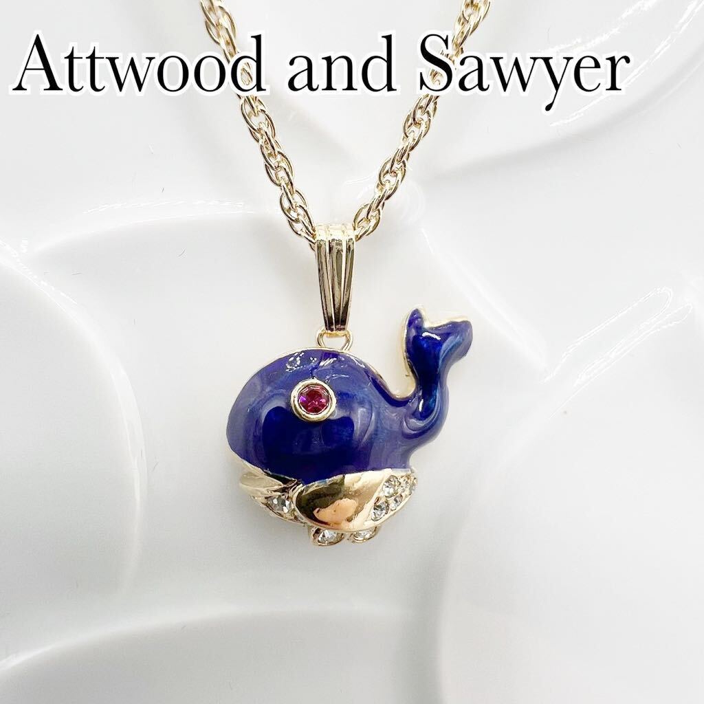 A&S Attwood and Sawyer アトウッド くじら ネックレス ゴールド A&S Attwood and Sawyer アトウッド くじら ネックレス ゴールド