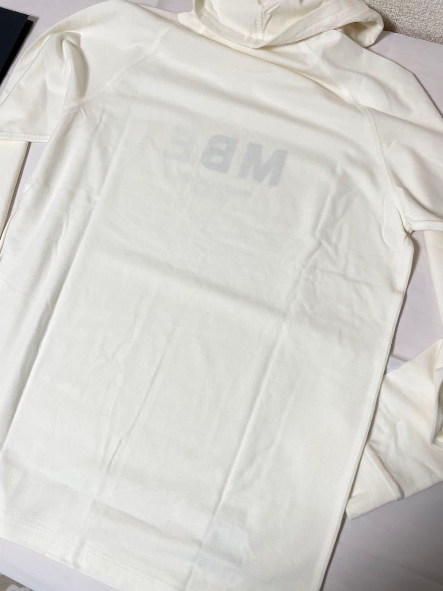 【新品未使用タグ付き】パーリーゲイツ　マスターバニーエディション　MBE フード付き長袖Tシャツ　サイズ5（L） ホワイト　白