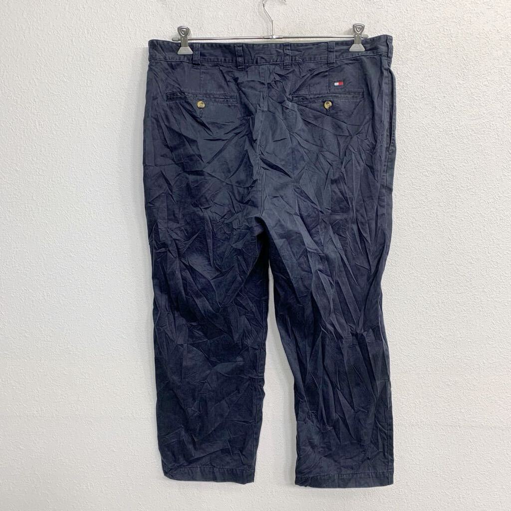 中古 古着 TOMMY HILFIGER チノパン W38 トミーヒルフィガー ビッグサイズ ネイビー 古着卸 アメリカ仕入 2403-673_画像4