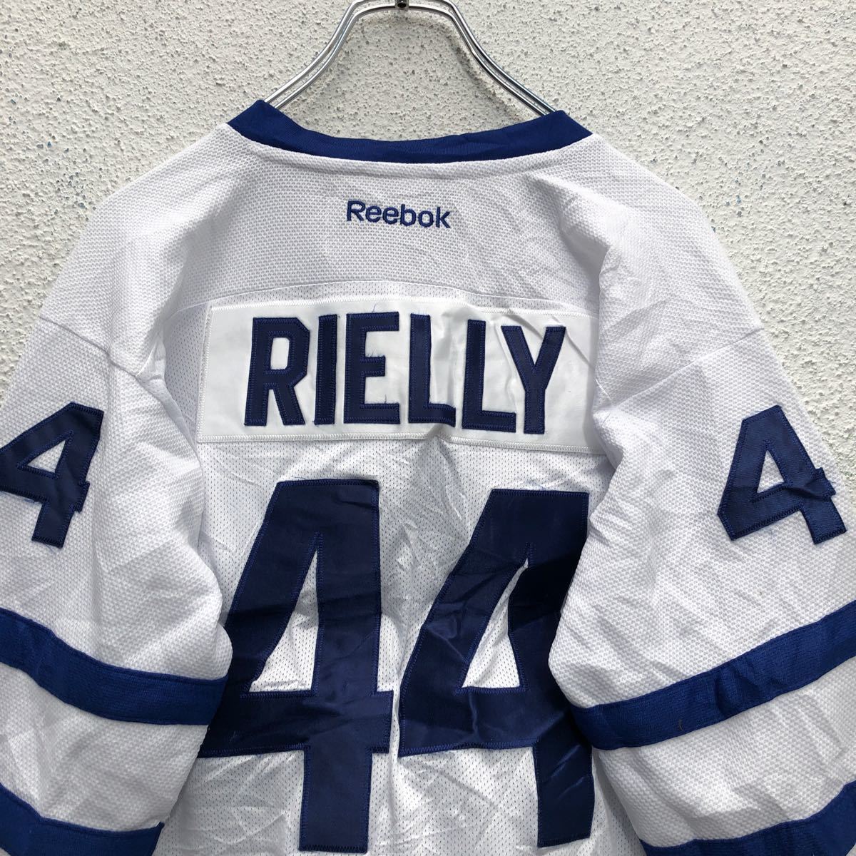 中古 古着 Reebok NHL ゲームシャツ ユース Sサイズ リーボック トロント ホワイト×ブルー 古着卸 アメリカ仕入 a603-5090の画像7