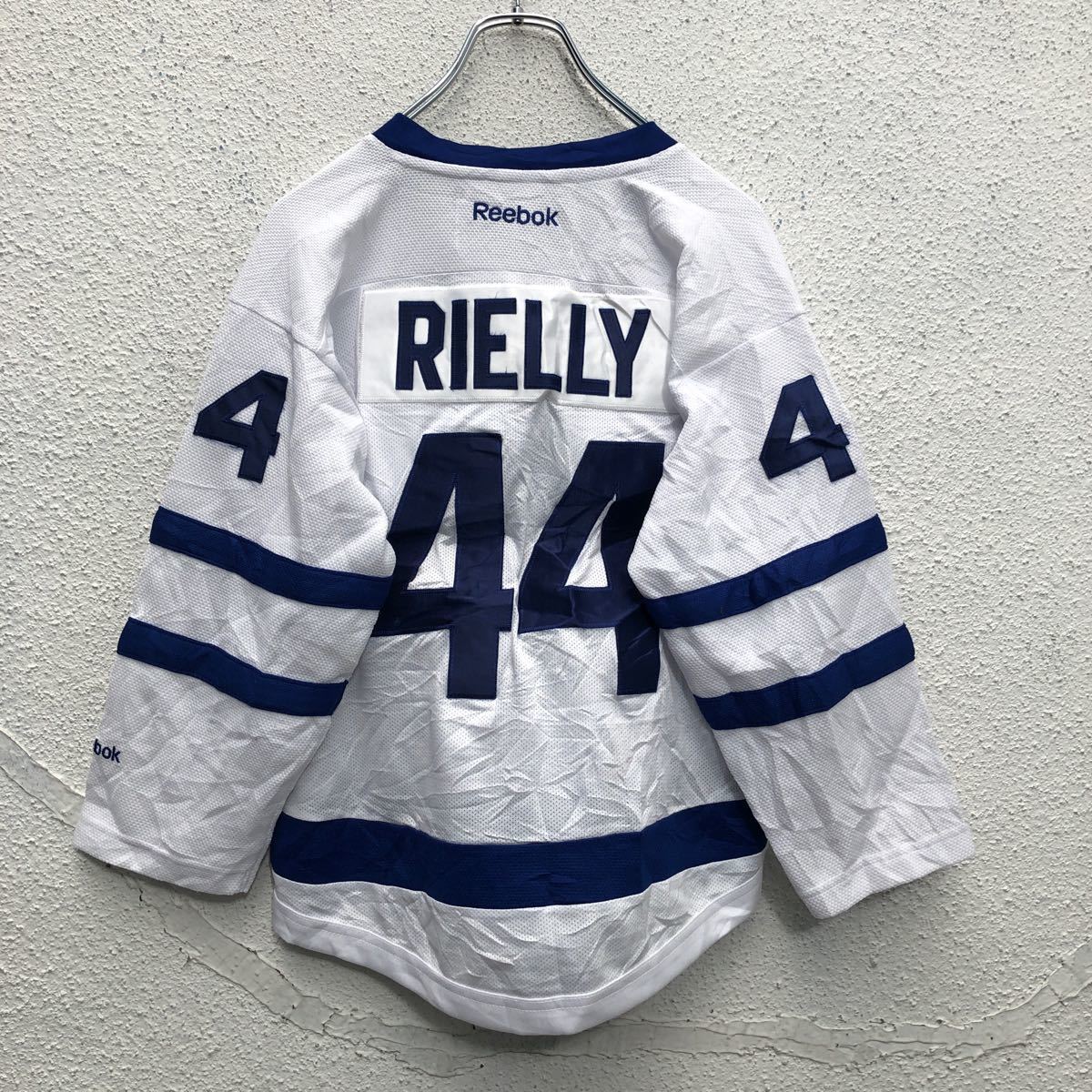 中古 古着 Reebok NHL ゲームシャツ ユース Sサイズ リーボック トロント ホワイト×ブルー 古着卸 アメリカ仕入 a603-5090の画像6