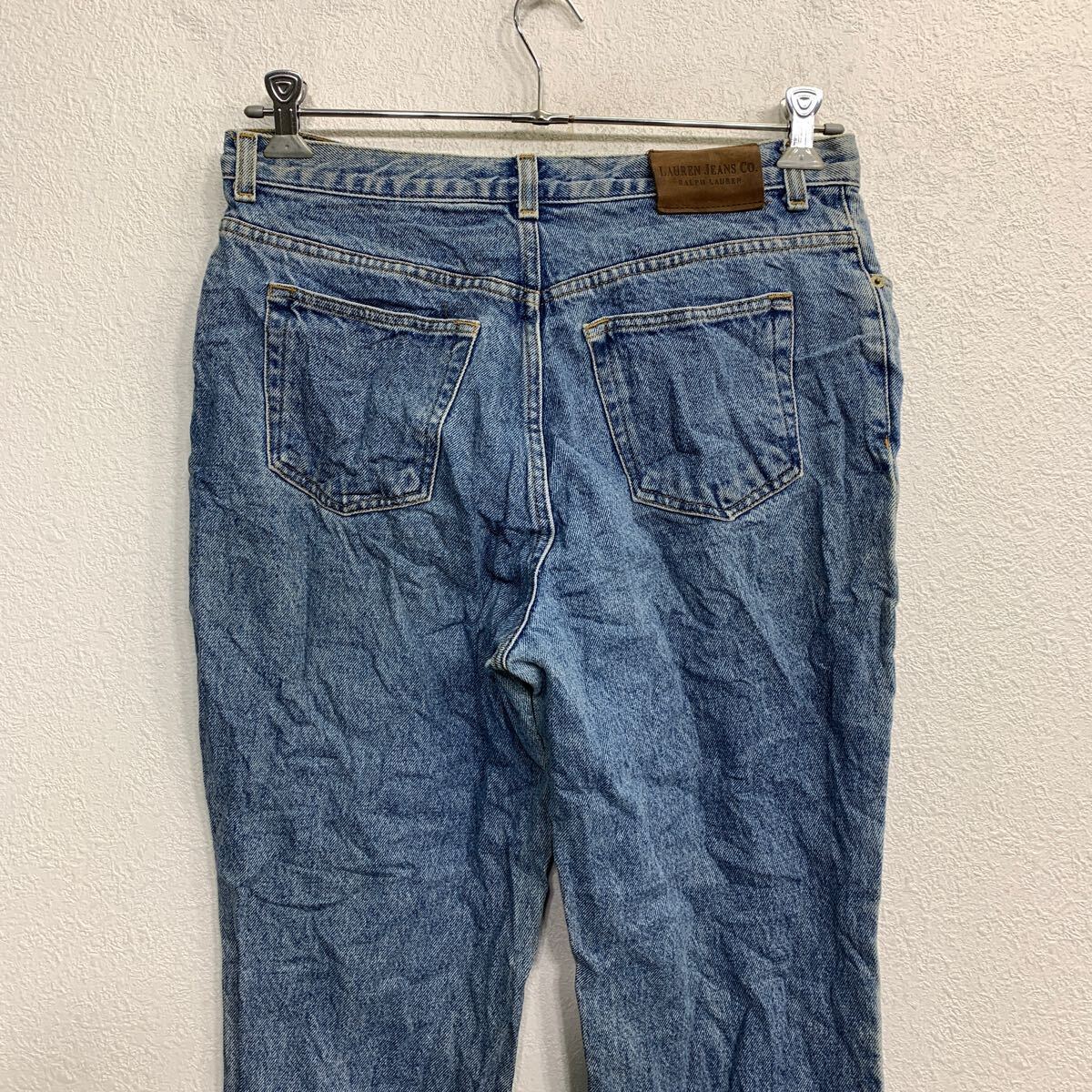 中古 古着 LAUREN JEANS CO. デニムパンツ W33 ローレンジーンズ レディース ブルー コットン メキシコ製 古着卸 アメリカ仕入 2403-370_画像6