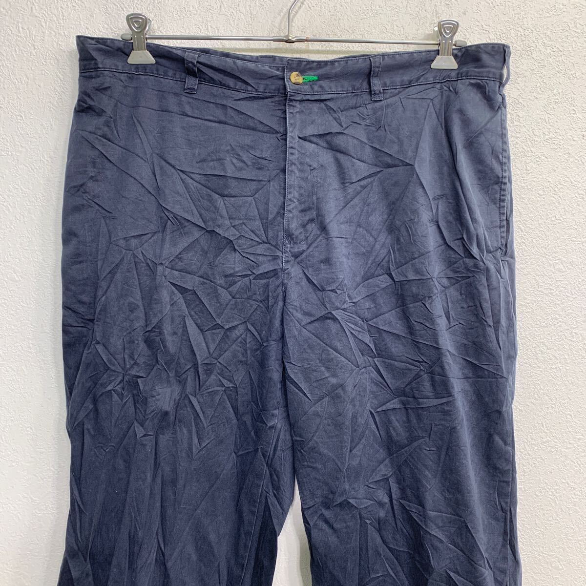 中古 古着 TOMMY HILFIGER チノパン W38 トミーヒルフィガー ビッグサイズ ネイビー 古着卸 アメリカ仕入 2403-673_画像2