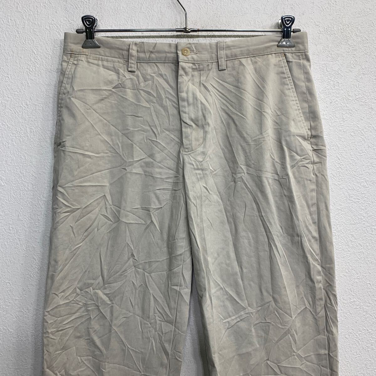 中古 古着 POLO RALPH LAUREN チノパン W33 ポロラルフローレン ライトベージュ コットン 古着卸 アメリカ仕入 2403-688_画像2