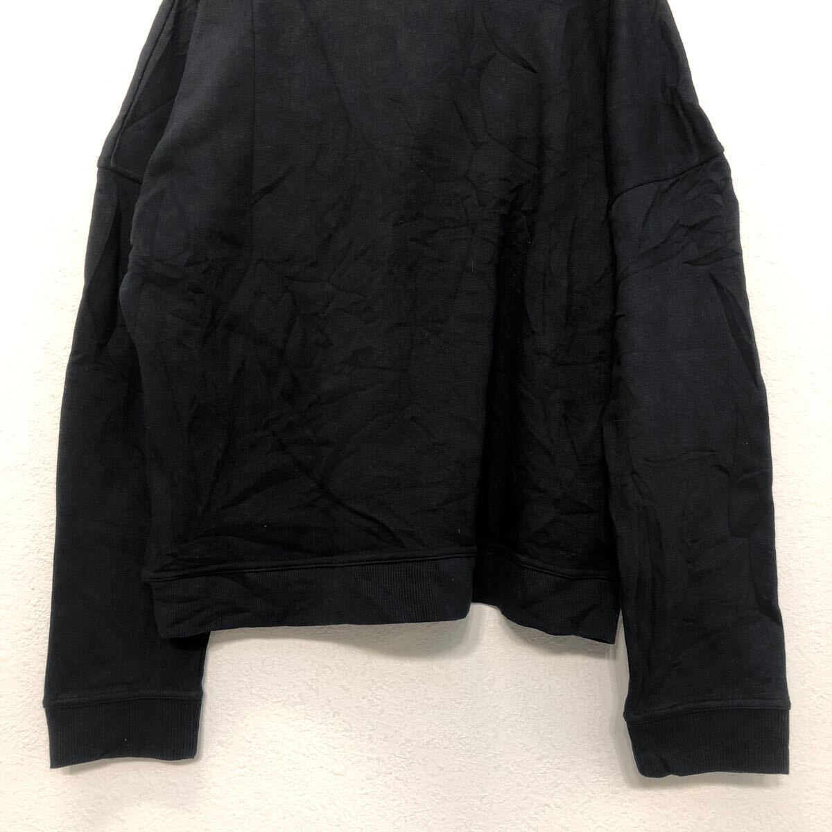  used old clothes UNDER ARMOUR Logo sweat sweatshirt L Under Armor black embroidery high‐necked reverse side nappy old clothes . America buying up a603-6450