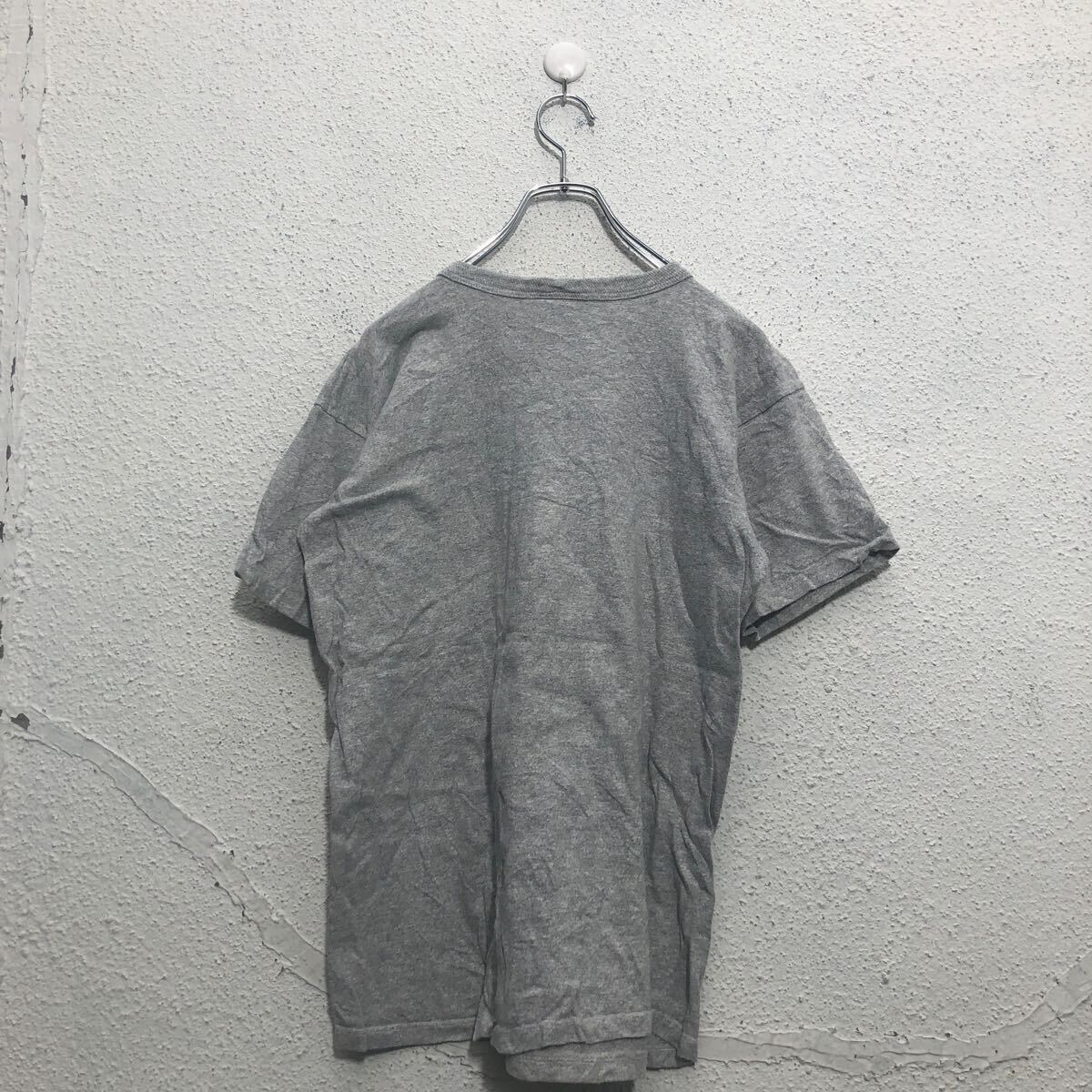 中古 古着 Champion 半袖 プリント Tシャツ キッズ L チャンピオン グレー レッド カレッジ 古着卸 アメリカ仕入 a603-6651の画像4