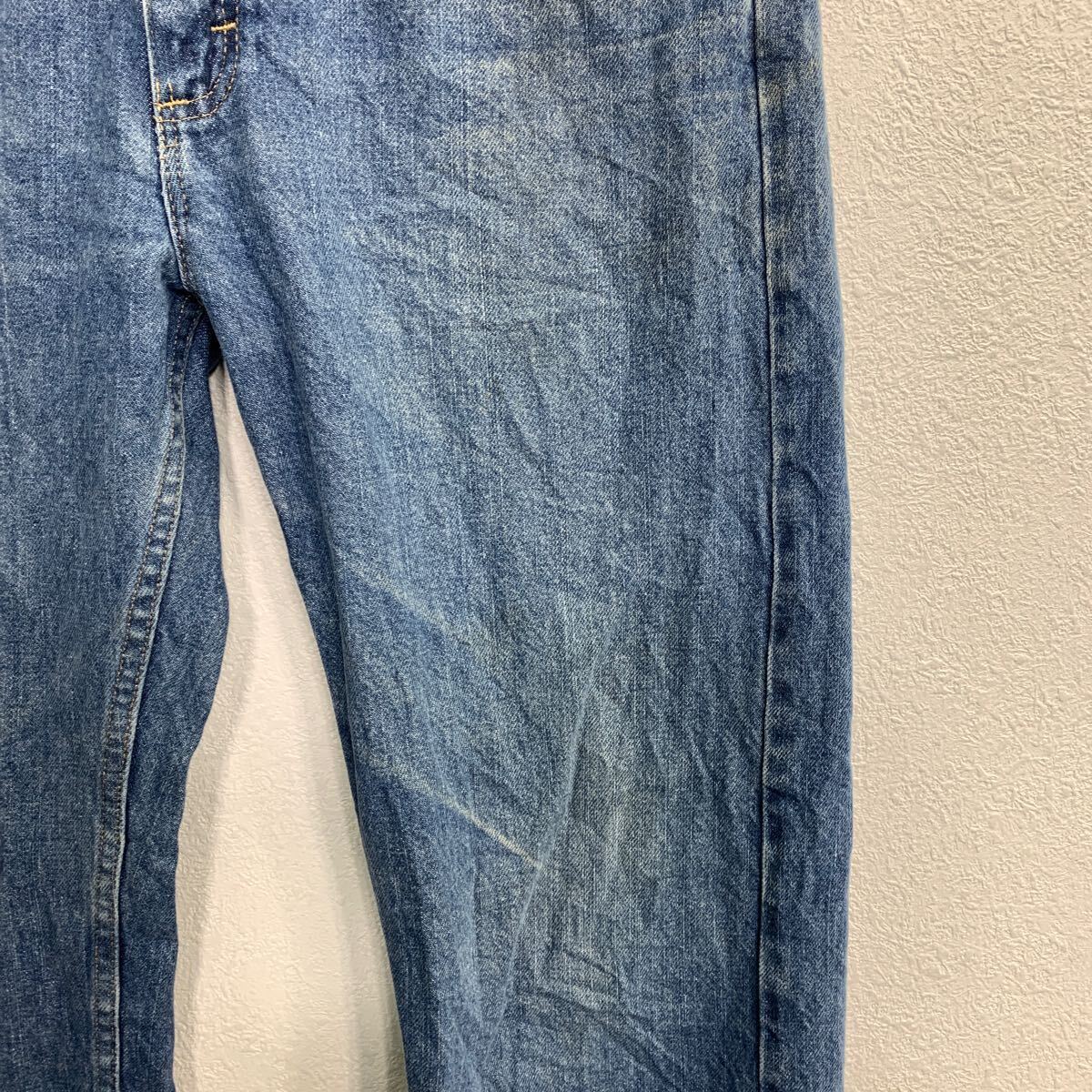 中古 古着 Wrangler デニムパンツ W32 ラングラー レギュラーフィット ブルー コットン メキシコ製 古着卸 アメリカ仕入 2403-1003_画像4