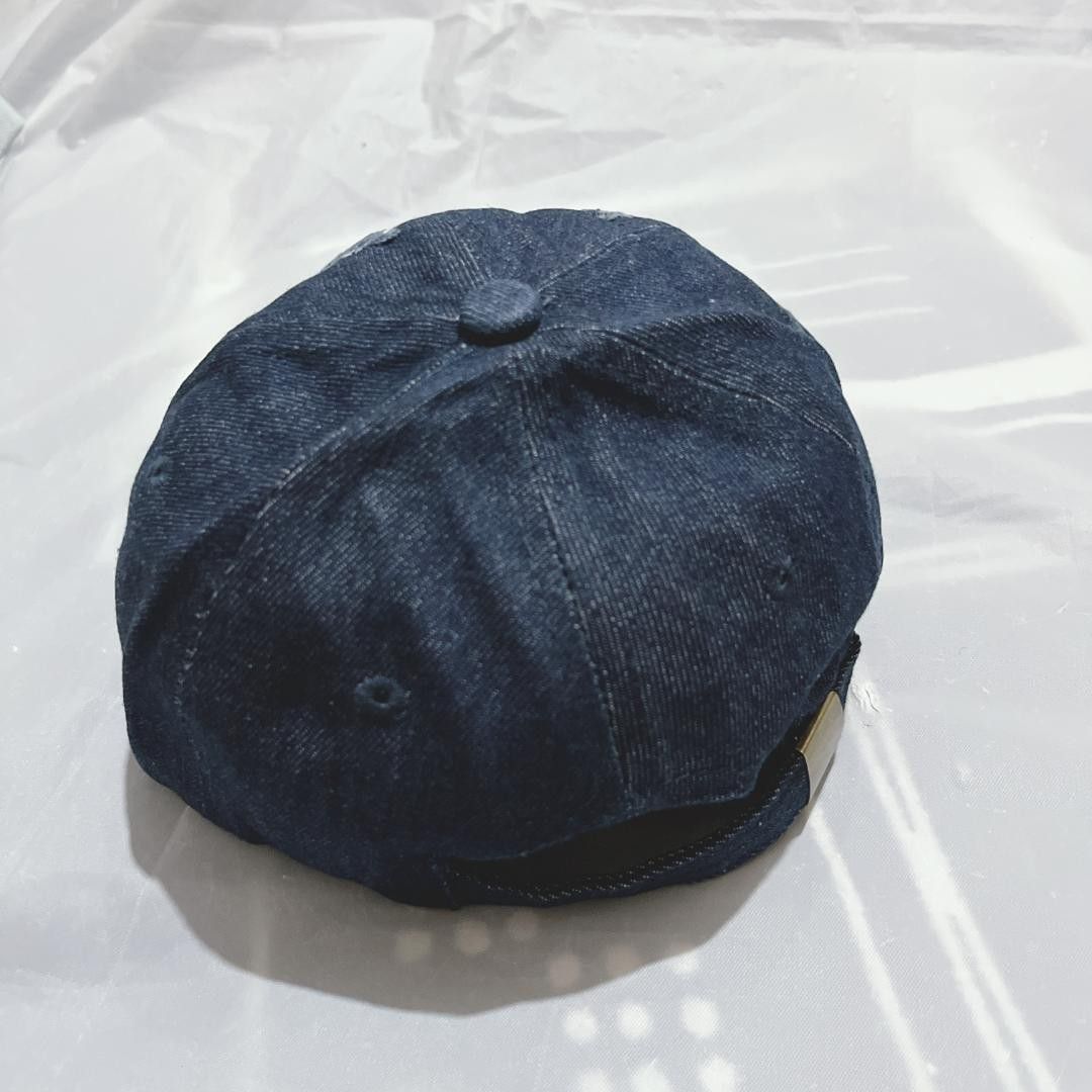 クラッシュデニム キャップ 帽子 メンズ レディース UVカット デニム帽子　デニム　ブルー　ダメージ　ダメージ加男女兼用