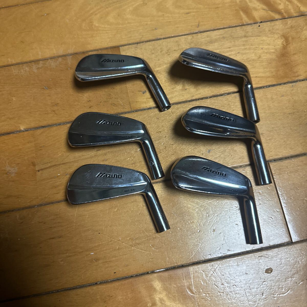 ◆Mizuno ミズノ◆MP-33 アイアン #5〜9, PW 6本セット FORGED フォージド 軟鉄鍛造 ヘッドのみ_画像1