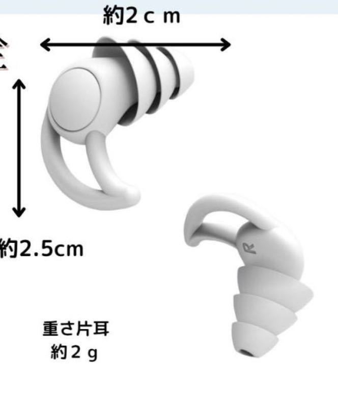 耳栓 シリコン製 フィット感 水洗い可能 遮音 防音 黒の画像4
