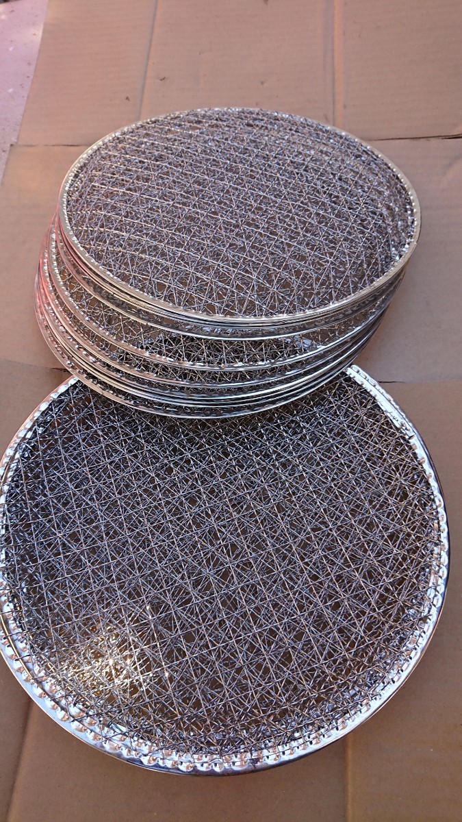  brazier net round mountain type disposable net 20 sheets unused postage included business use . net BBQ yakiniku change net? no2