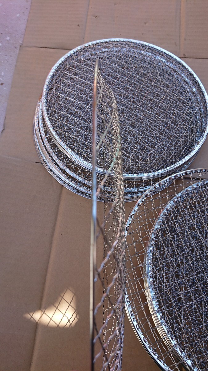 七輪 網 丸型 山型 使い捨て網 業務用 20枚 未使用 送料込み 焼網 BBQ 焼肉 替え網の画像6