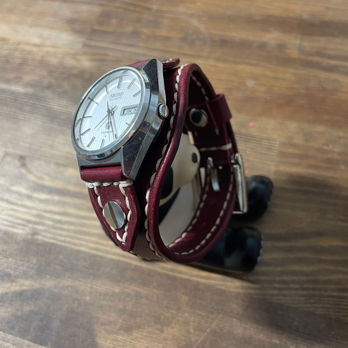 レザークラフト ハンドメイド セイコー アンティーク 腕時計 レザークラフト ハンドメイド セイコー アンティーク 腕時計