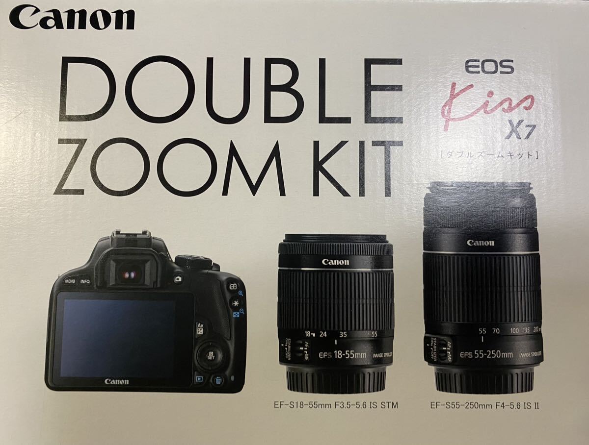 8年前8万円で購入 75-300mm望遠レンズもセット EOS Kiss x7 ダブルズームキット Canon 一眼レフ_画像7