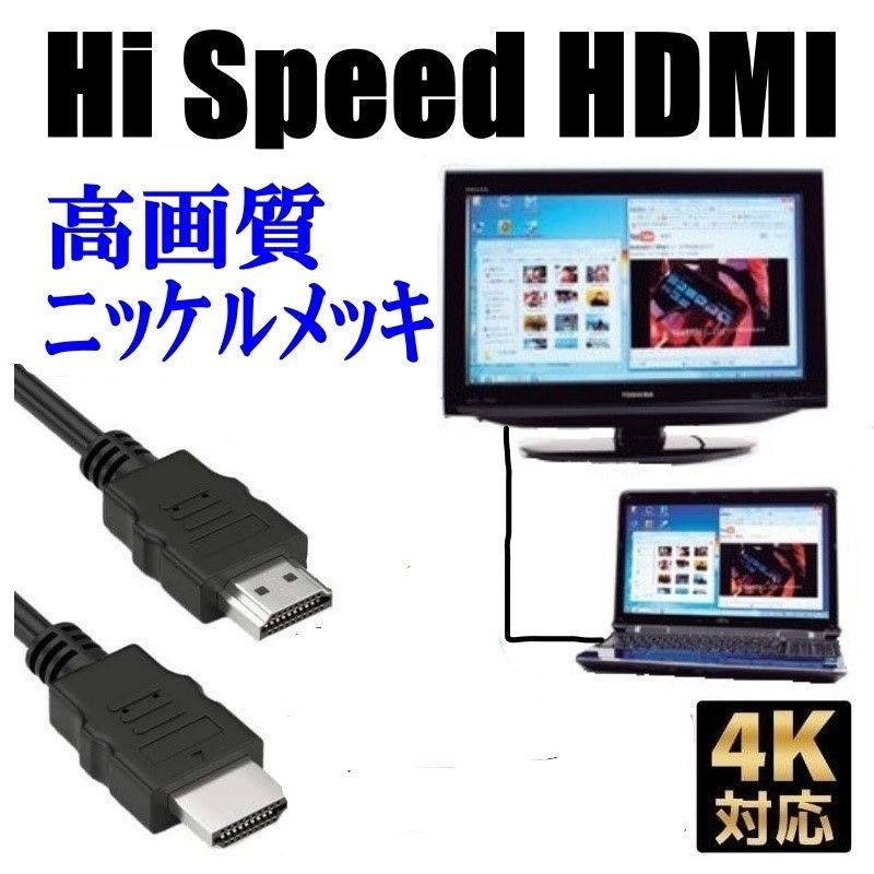 HDMI ケーブル １.５ｍ 高性能 高画質 ハイスピード　ブラック　３本　a