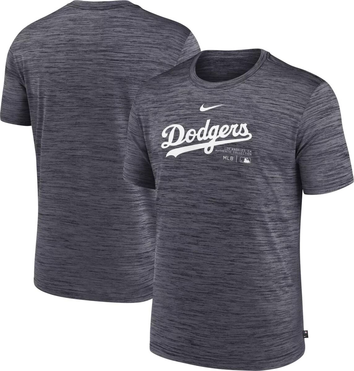 【USサイズ M 選手使用と同じモデル】MLB ロサンゼルス ドジャース Los Angeles Dodgers Authentic Collection Velocity Tシャツ グレー