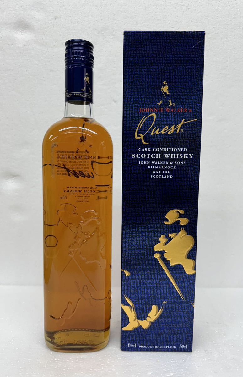 未開栓 ジョニーウォーカー クエスト quest 箱付 750ml 40％ _画像4