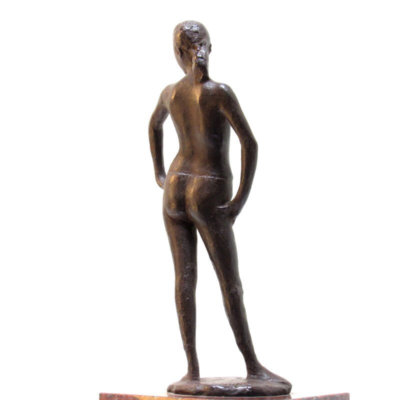 【GINZA絵画館】佐藤忠良 ブロンズ彫刻像「若い女 エスキース」公式鑑定付き・１９７１年作・名作！ MA81P0A5C0R2Aの画像7